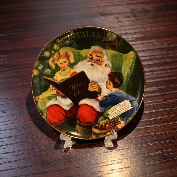 Avon Other - Avon Storytime with Santa 2006 Collectible Plate Hal Frenck 22K Gold Trim 8 inch